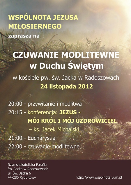 Czuwanie modlitewne w Radoszowach